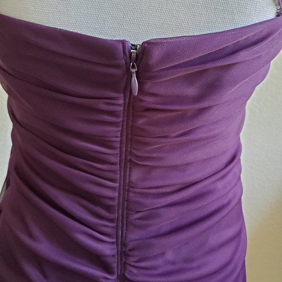 Purple Homecoming / Bridesmaid / Prom Dress - Picture 7 of 13